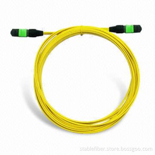 MPO/MTP Fiber-optic Patch Cord, Used for Telecommunications and Active Device Terminations